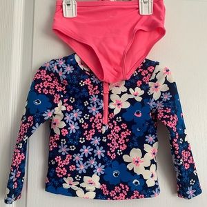 2 piece rash guard swim suit